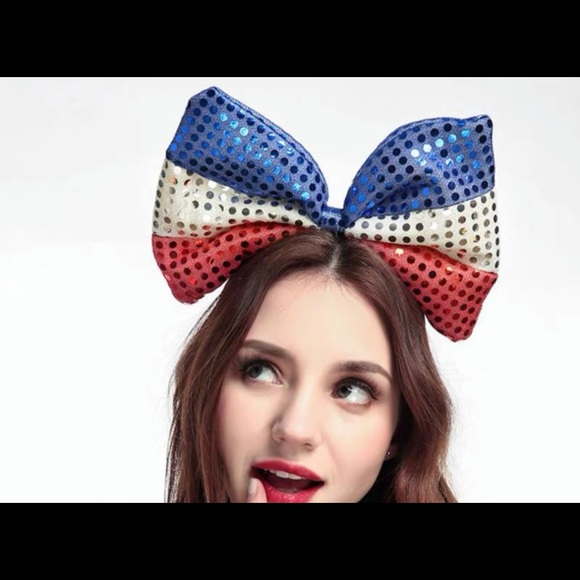 New Sequined Bow ear headbands Set - Picture 3 of 5